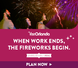Visit Orlando - When work ends, the fireworks begin. Unbelievably Real. Plan Now.