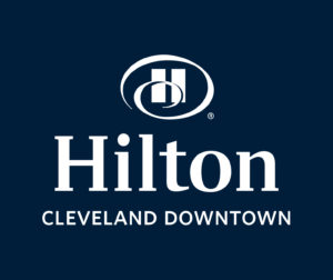 Hilton Cleveland Downtown Logo - Blue Background