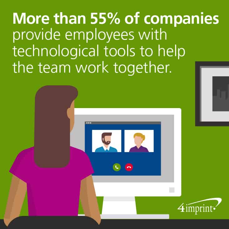 Companies provide tech tools to help teams work together
