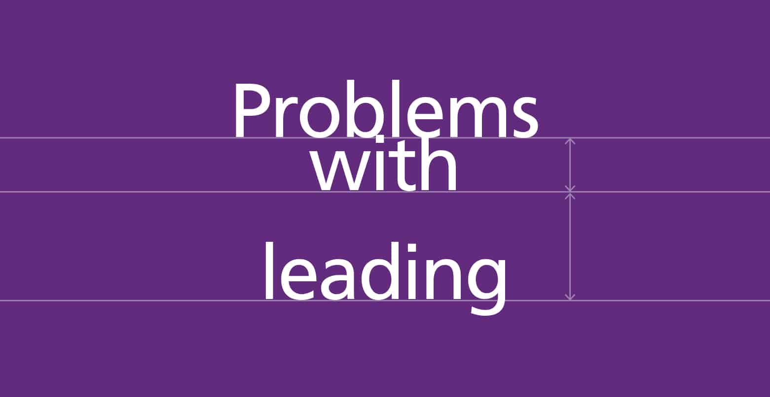 Graphic Design Tip: Use appropriate line leading