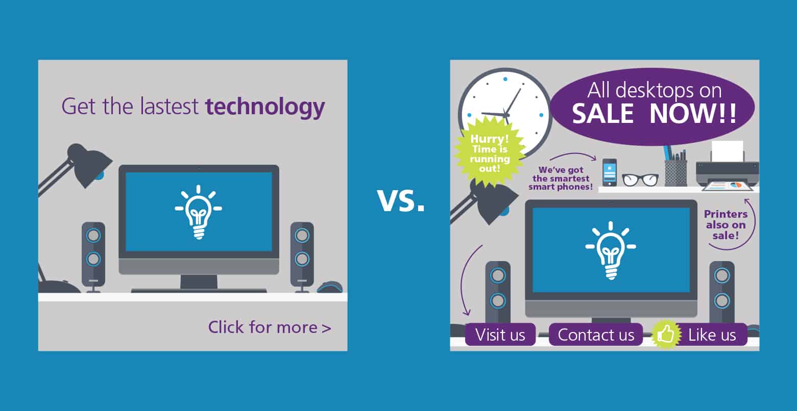 Graphic Design Tips: Don't put too much on layout - limit CTAs