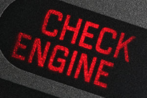 67862465 - check engine warning light in car dashboard
