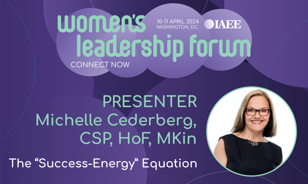 2024 IAEE Women's Leadership Forum presenter Michelle Cederberg
