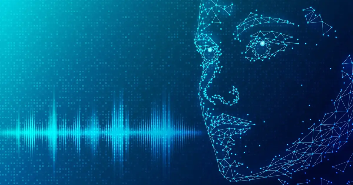 digital landscape featuring face