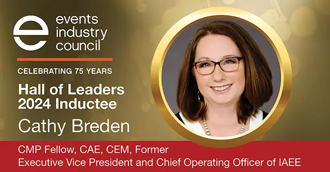 events industry council hall of leaders inductee cathy breden