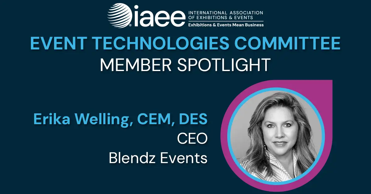 IAEE Event Technologies Committee Member Erika Welling