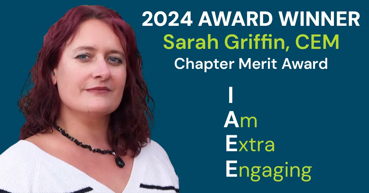 2024 IAEE Chapter Merit Award Winner Sarah Griffin, CEM