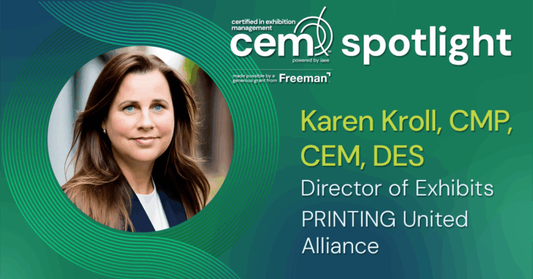 CEM Spotlight on Karen Kroll, CMP, CEM, DES