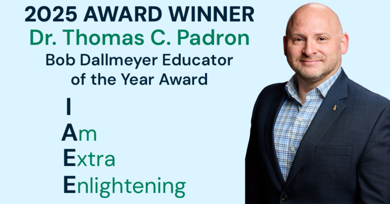 2025 IAEE Bob Dallmeyer Educator of the Year Award Winner Dr. Thomas C. Padron