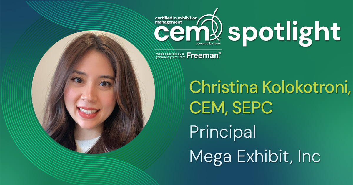 CEM Spotlight on Christina Kolokotroni, CEM, SEPC