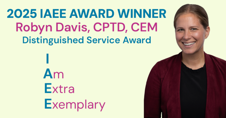 2025 IAEE Distinguished Service Award Winner Robyn Davis, CPTD, CEM